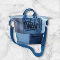 Jeanstasche Tasche Patchwork-Stiel Unikat Upcycling handmade Berlin - Hellersdorf Vorschau