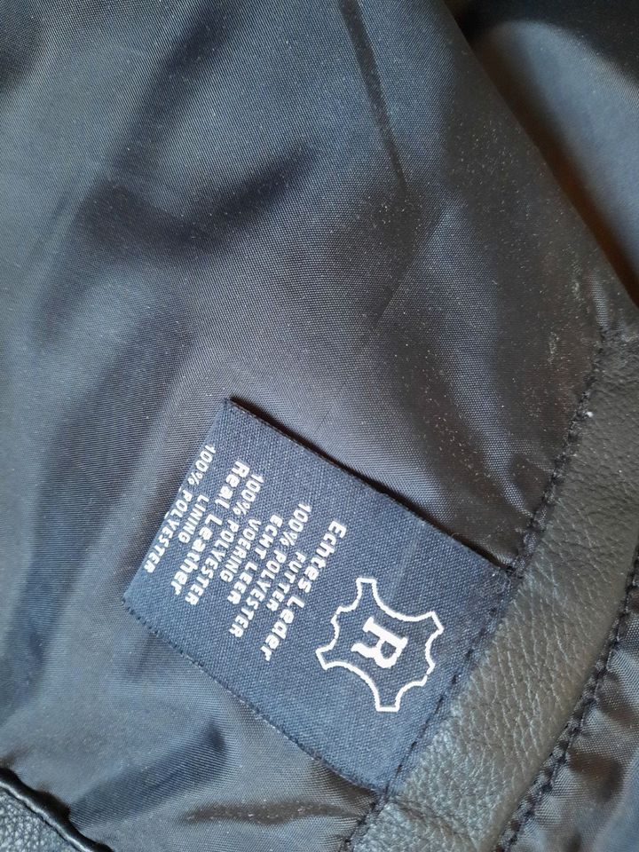 Lederweste schwarz, 3XL, Ricano in Trittau