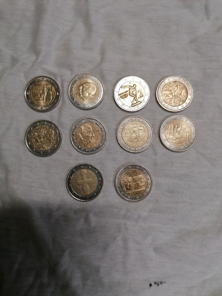 10 Sammelmünzen 2 Euro in Barchfeld