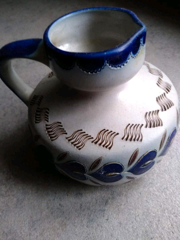 Unikat. Handarbeit salzglasierte Vase in Siefersheim