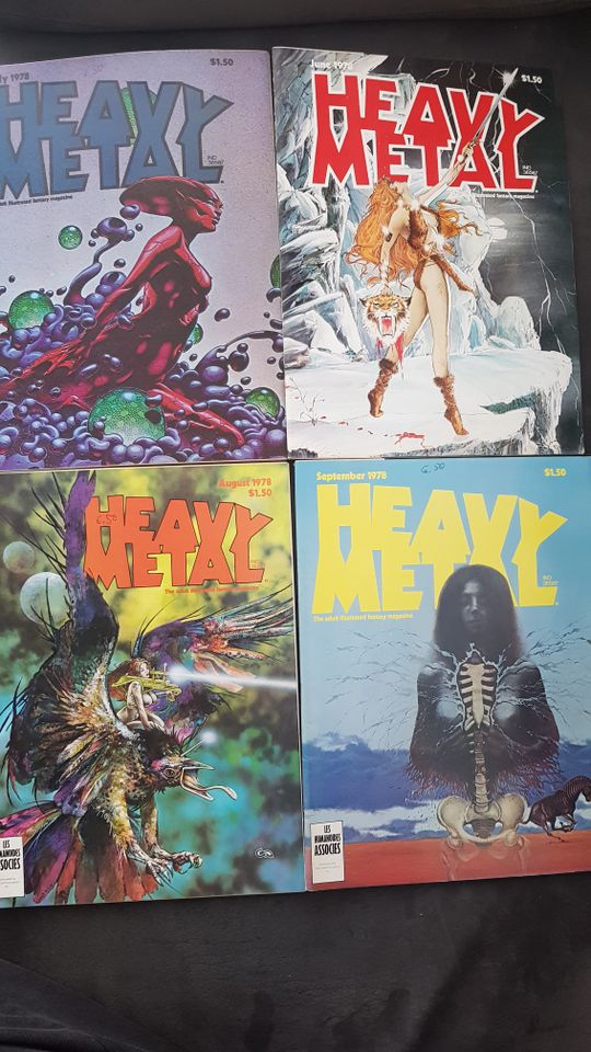 Heavy Metal (Schwermetall) Erwachsenen Magazin 6 Stück in Sindelfingen