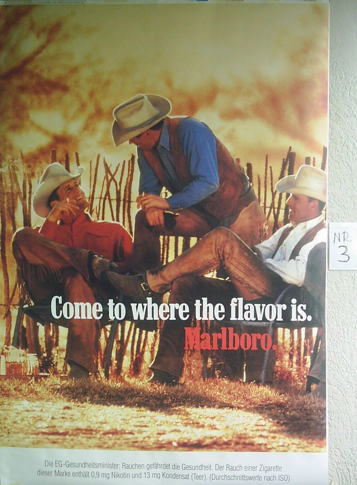 MARLBORO - REVAL - Zigaretten Werbeposter 118cm x 175cm in Neuburg a.d. Donau