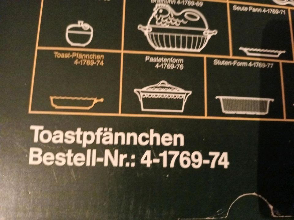 Friesland Melitta Katen Geschirr Grill Toast Toastpfännchen NEU in Remagen