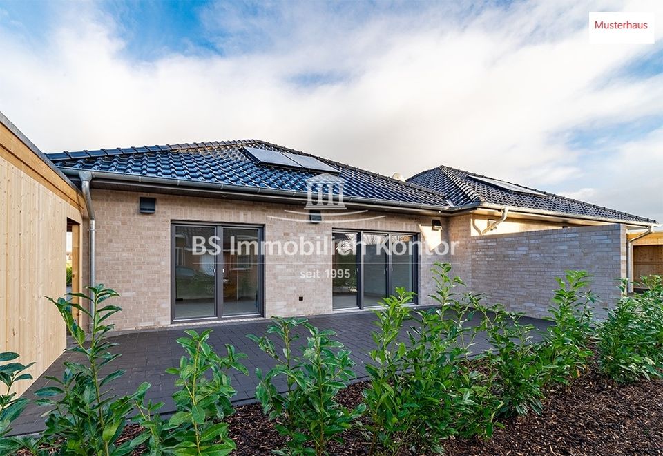 Schlüsselfertiger Altersruhesitz im zeitgemäßen Energiesparhaus -  D-Bungalow m. Terrasse in Ostrhauderfehn