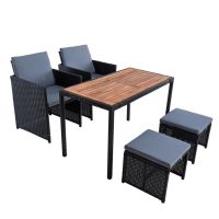 Polyrattan Gartenmöbel Set Sitzgruppe Rattanmöbel 4 Pers. Schwarz Hessen - Runkel Vorschau