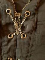 Michael Kors seiden Bluse Hemd Khaki  Gold chaines 34, 36, 38 Baden-Württemberg - Brühl Vorschau