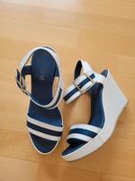 Sandalen von Heine, 37, blau-weiß Schleswig-Holstein - Flensburg Vorschau