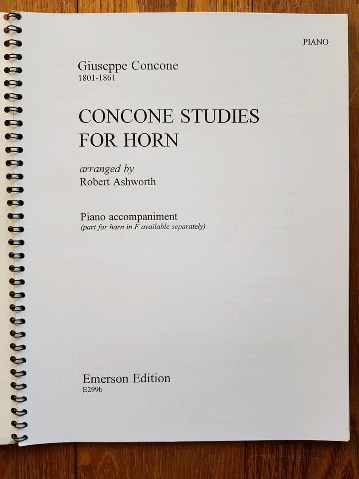 Horn Klavier Noten Giuseppe Concone Michael Rose in Herne