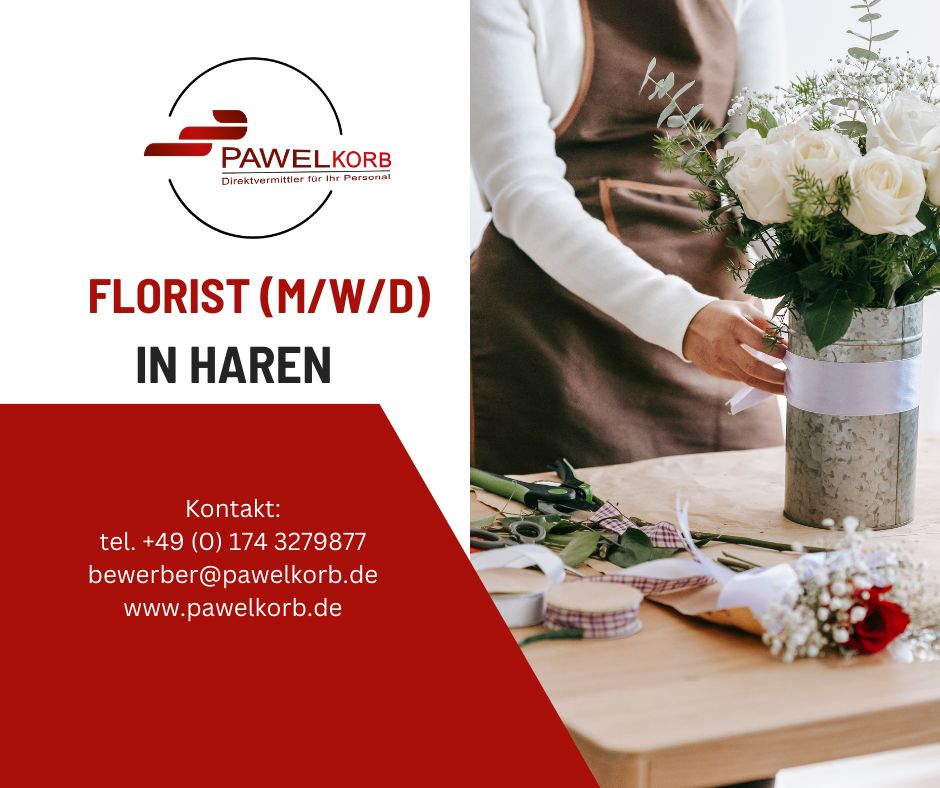 Florist (m/w/d) in Vollzeit gesucht in Haren (Ems)
