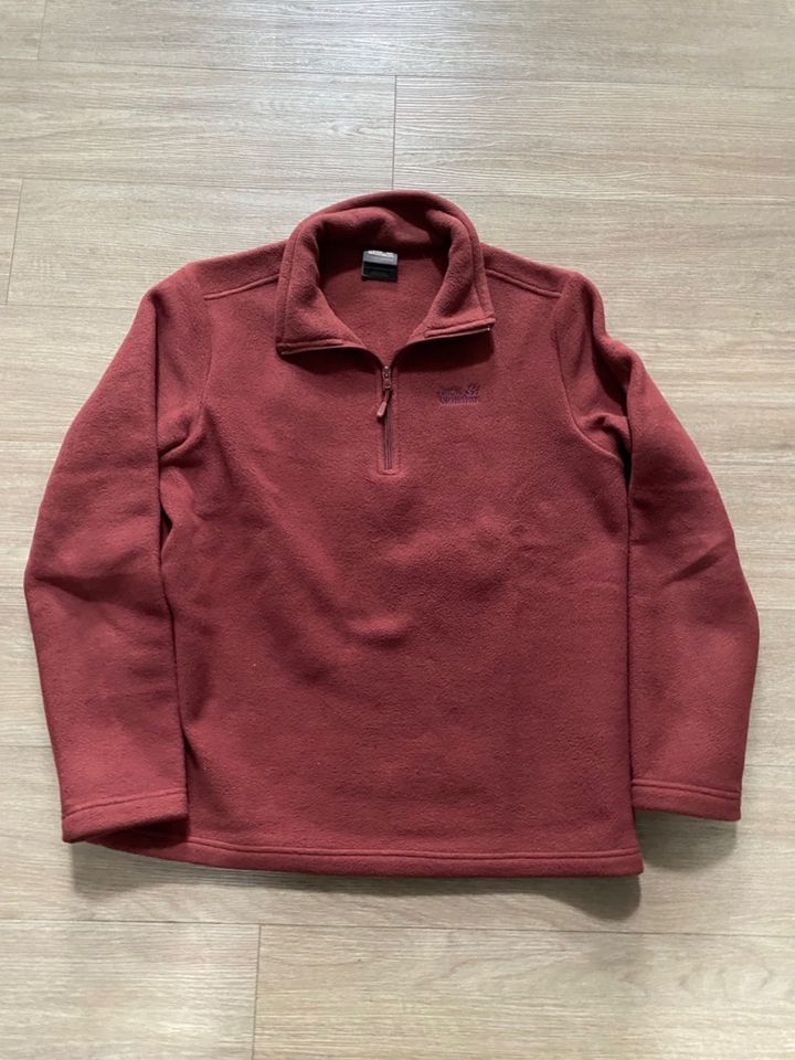 Jack Wolfskin Herren Sweater Gr. M rot Nanuk 200 Outdoor Jacke in Gelsenkirchen