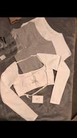 Teveo NEU ☀️Text lesen  Femme Longsleeves  mit Top grau weiß Düsseldorf - Golzheim Vorschau