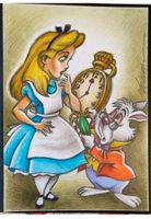 Original Zeichnung Alice im Wunderland Disney Vizcarra Sachsen - Hartmannsdorf bei Kirchberg Vorschau