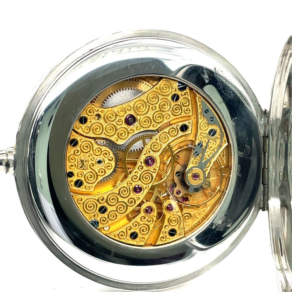 IWC Scarabaeus Fuchs Savonette Tascheuhr Uhr Limited 925 Sterling weihnachten Geschenk Versand Händler DHL Echt in Igel