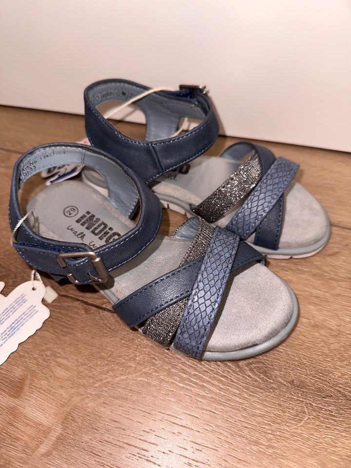 Indigo Sandalen in Blau mit Klettverschluss Neu! Gr.29 in Mettmann