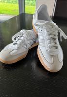 *** Adidas SAMBA Damen weiß Silber neuwertig Größe 7 38.5 *** Bayern - Zirndorf Vorschau