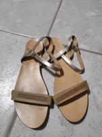 Esprit Sandalen Leder Gr.41 beige Bayern - Ochsenfurt Vorschau