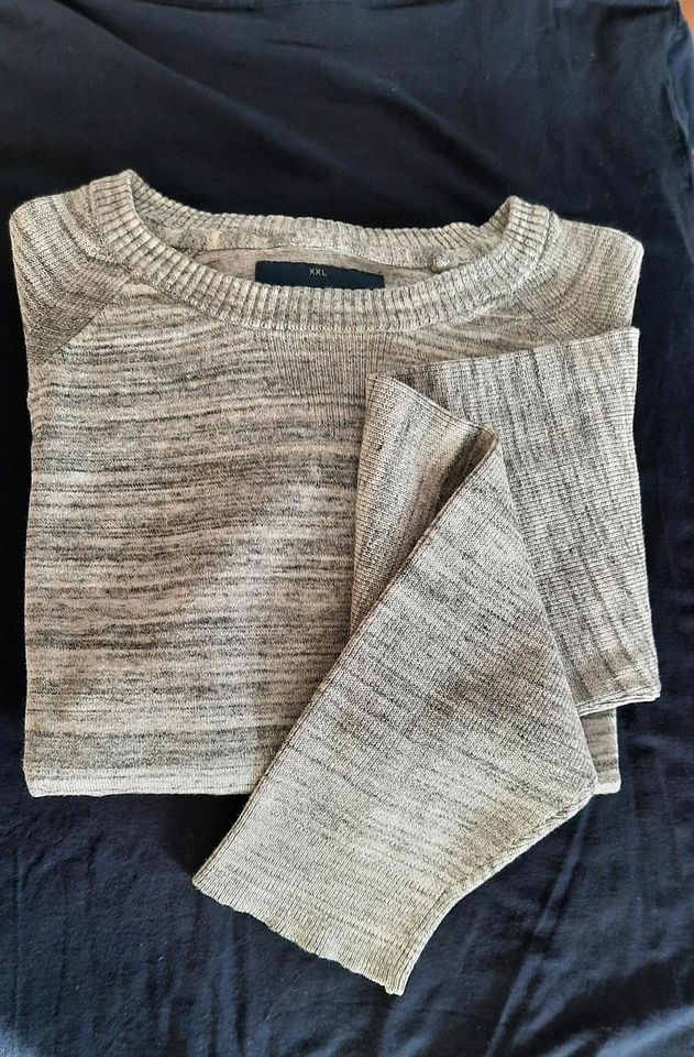 Herren Pullover XXL hell grau ➰️ leichter Sommer Baumwollmix in Eberdingen