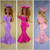 Barbie Puppen Kleid Fashion Party Abendkleid + Hut Prinzessin Brandenburg - Perleberg Vorschau