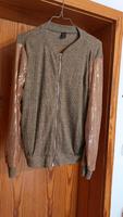 Eleganter Strickcardigan in Braun mit gold Pailetten Bayern - Alzenau Vorschau