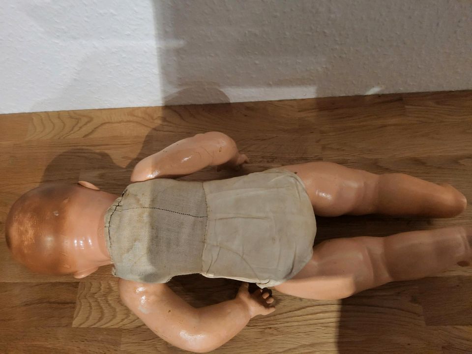 Alte Minerva Celluloid Puppe ca 45 cm groß in Tönisvorst