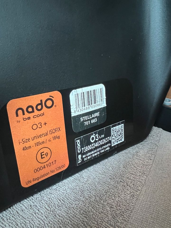 Nado by be Cool O3+ Reboarder Kindersitz in Stegaurach