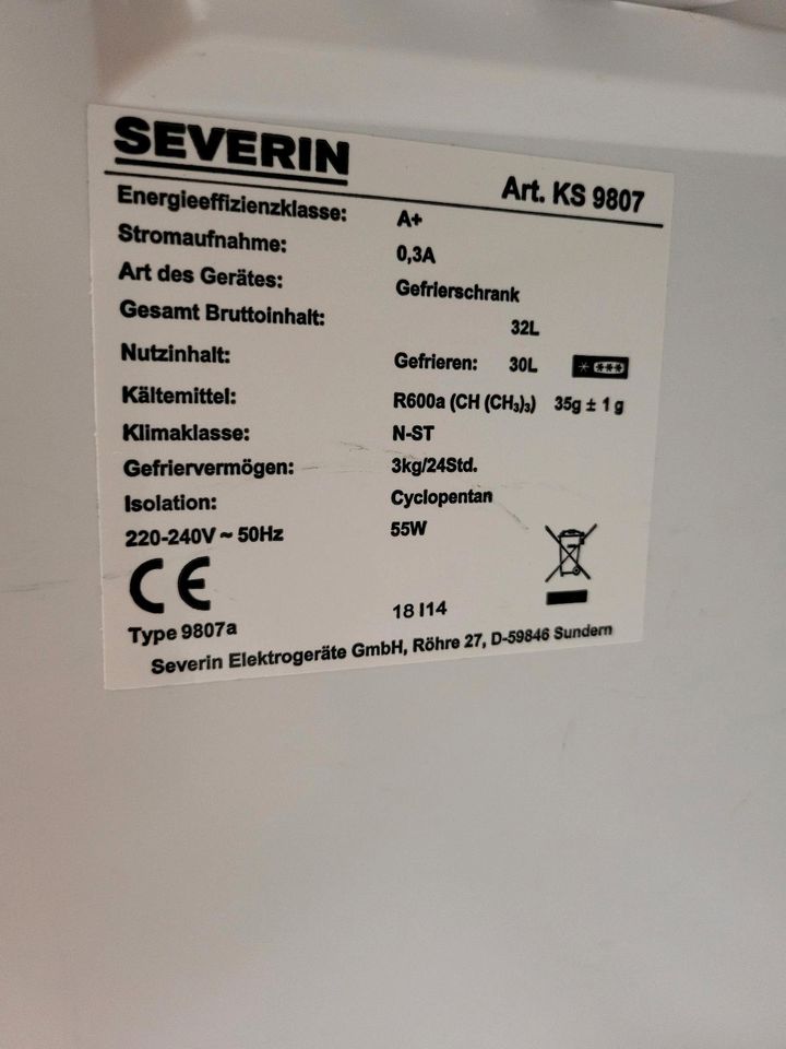 Severin Mini Gefrierschrank in Salzkotten