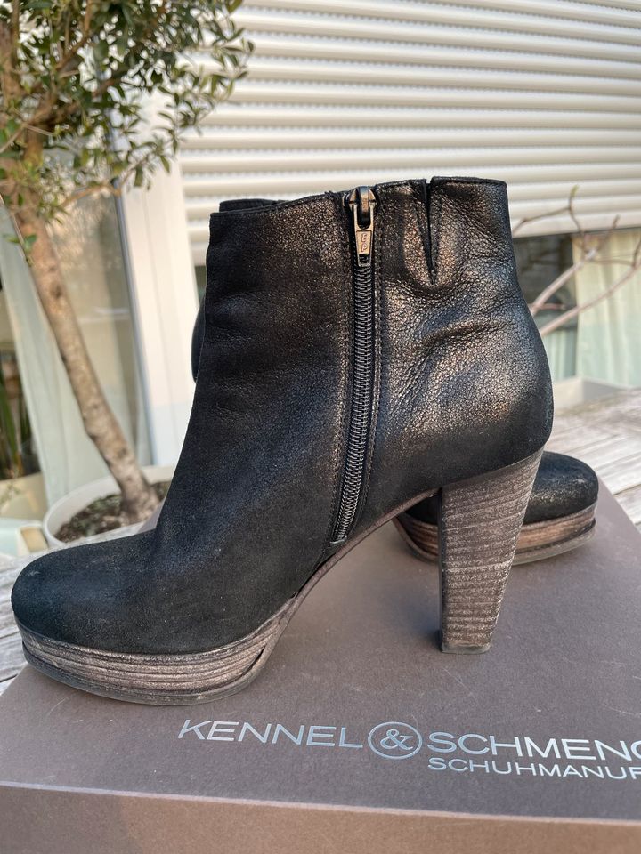 Schuhe Kennel & Schmenger schwarz Absatzstiefelette Gr. 37,5 in Wuppertal