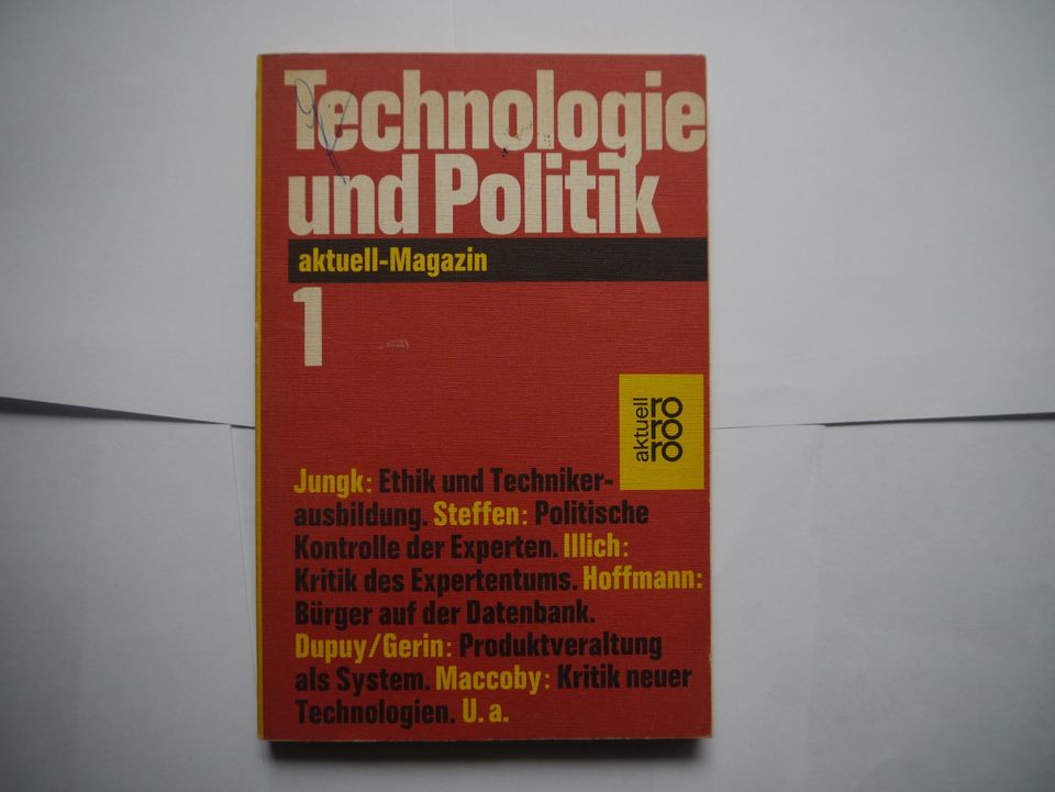 Freimut Duwe (Hg.): Technologie und Politik. Aktuell-Magazin 1 in Berlin