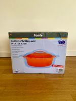 ELO Gusseisen Bräter oval 7,2l 34cm orange rot induktionsfähig Hessen - Wiesbaden Vorschau