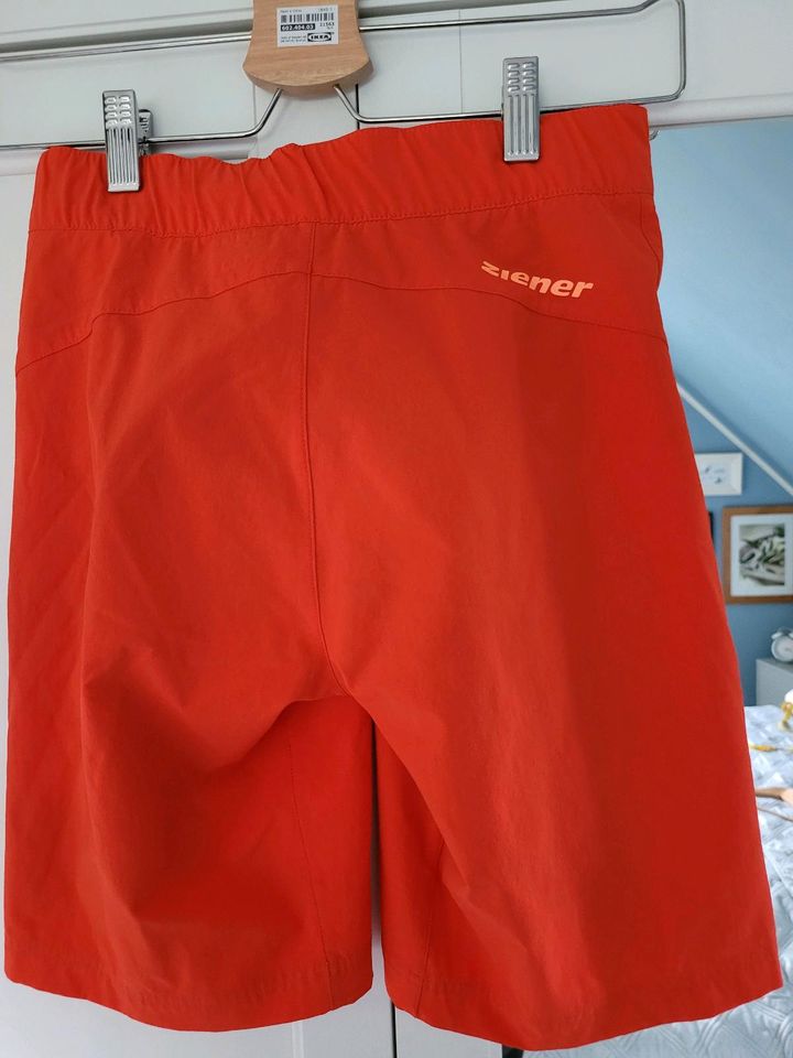 Ziener Kinder Radhose unisex orange Gr. 140 in Großobringen