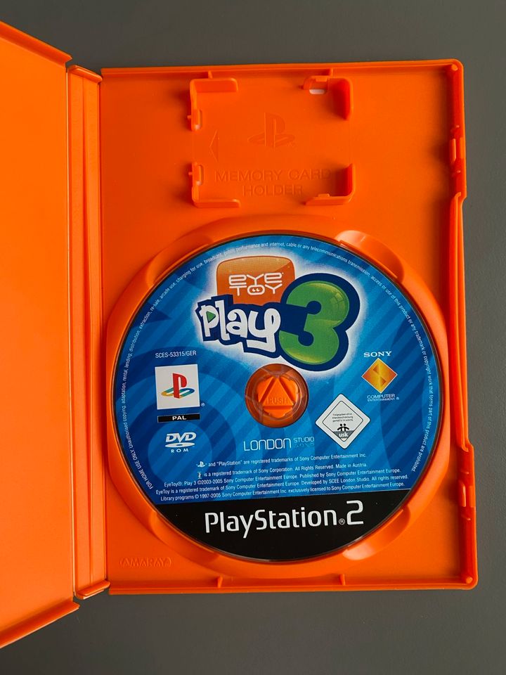 ✅EyeToy Kamera PS2 schwarz mit EyeToy Play 3 Spiel in Köln