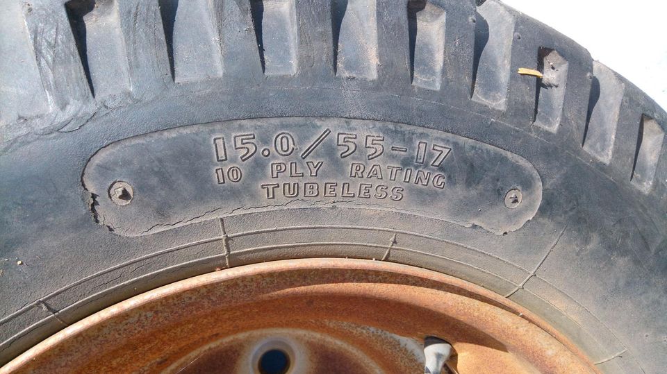 2x Komplettrad Reifen 15/55-17 Felge 13x17 von Ladewagen in Weiterstadt