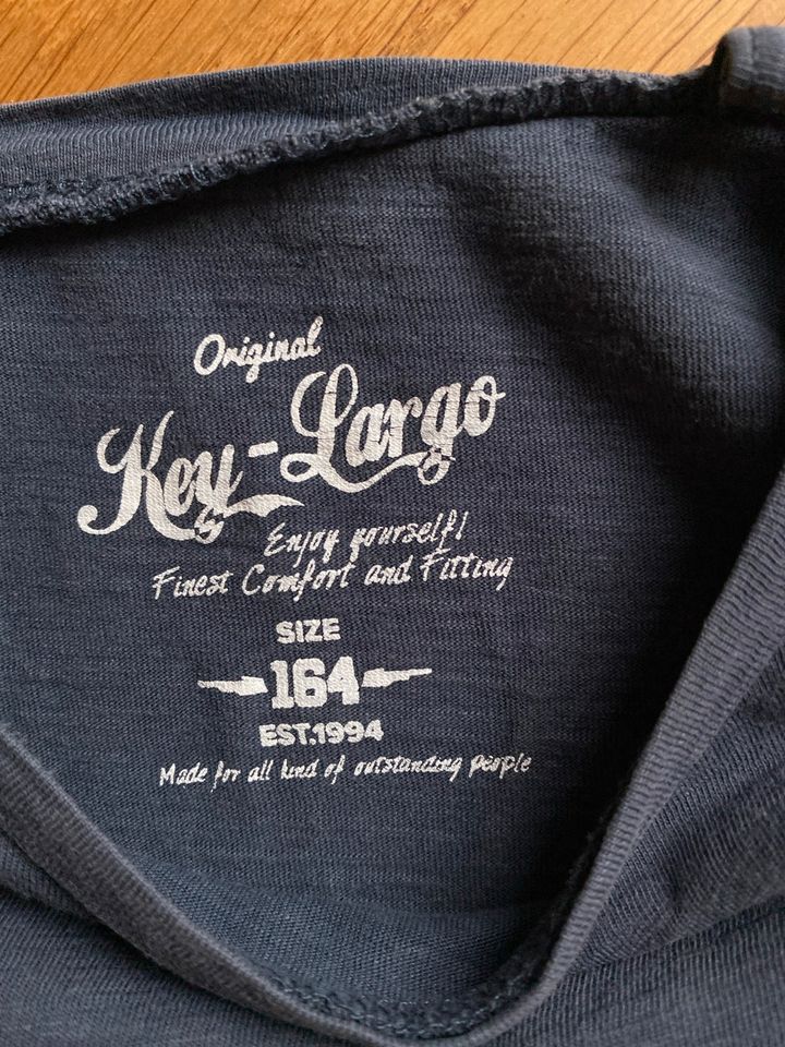 2 T-Shirts Jack&Jones und Key Largo Shirt Größe 164 in Loquard