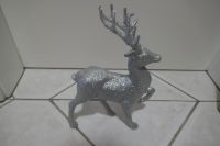 Deko Weihnachten Dekofigur Hirsch Silber glitzer ca. 30 x 20 Niedersachsen - Wangerland Vorschau