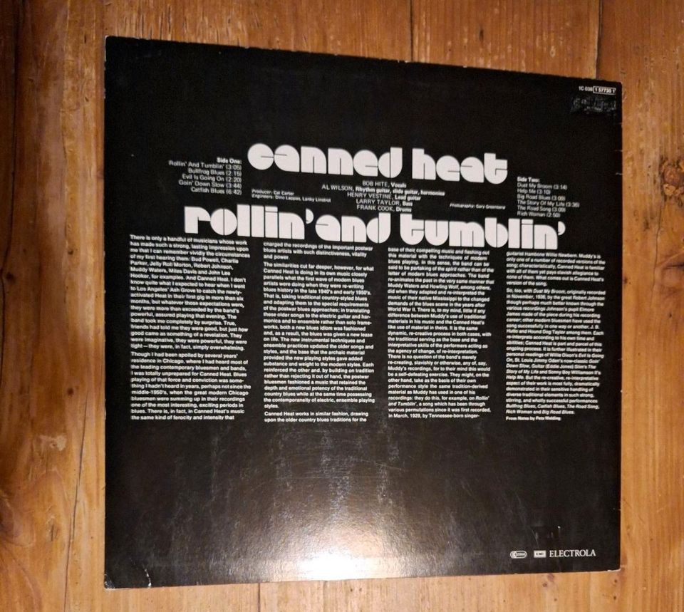 Vinyl LP: Canned Heat: Rollin' And Tumblin' in Biebergemünd