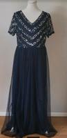 Abendkleid 38/40 blau Bonprix glitzernde Pallietten TOP Altona - Hamburg Rissen Vorschau