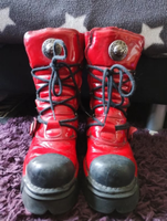 New Rock Tower Boots red n black Original gothic WGT Hessen - Cölbe Vorschau