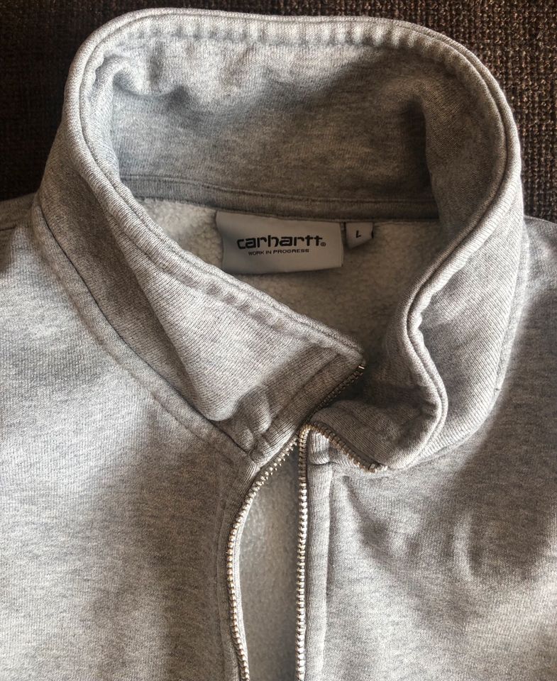 Carhartt Chase Neck Zip Sweat L in Berlin