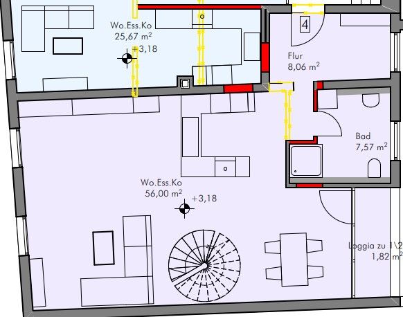 Sanierte 3 Zimmer Maisonettewohnung zentral in Eichstätt - Ohne Provision in Eichstätt