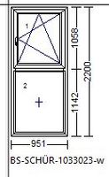 Schüco Kunststoff-Fenster 951 mm X 2200 mm [F.100] Sachsen - Glauchau Vorschau