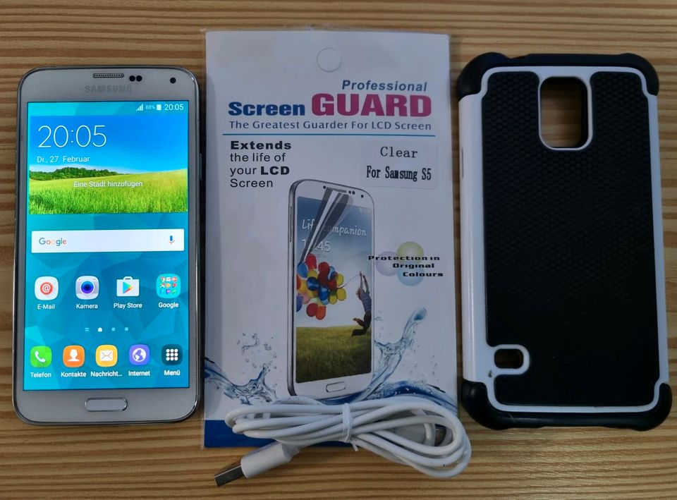 Samsung Galaxy S5 -16GB - Electric weiss (Ohne Simlock) gebraucht in Köln