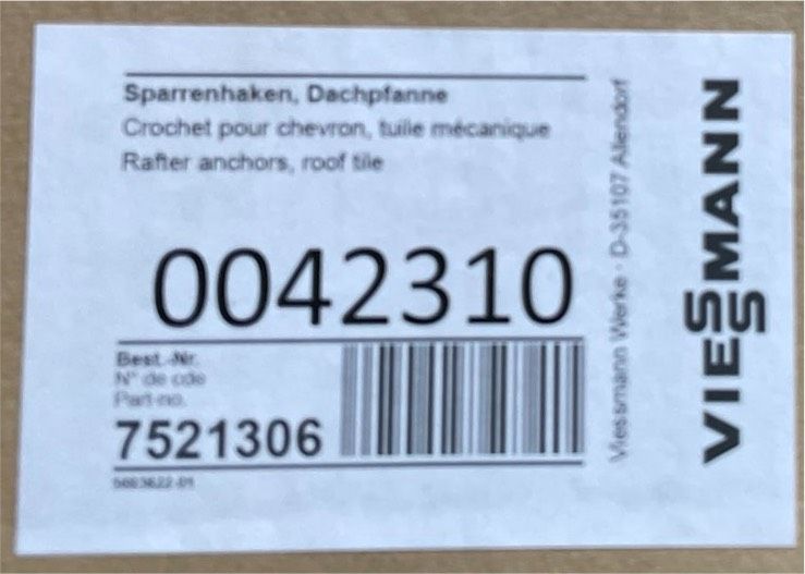 Sparrenhaken, Dachpfanne in Wolfhagen 