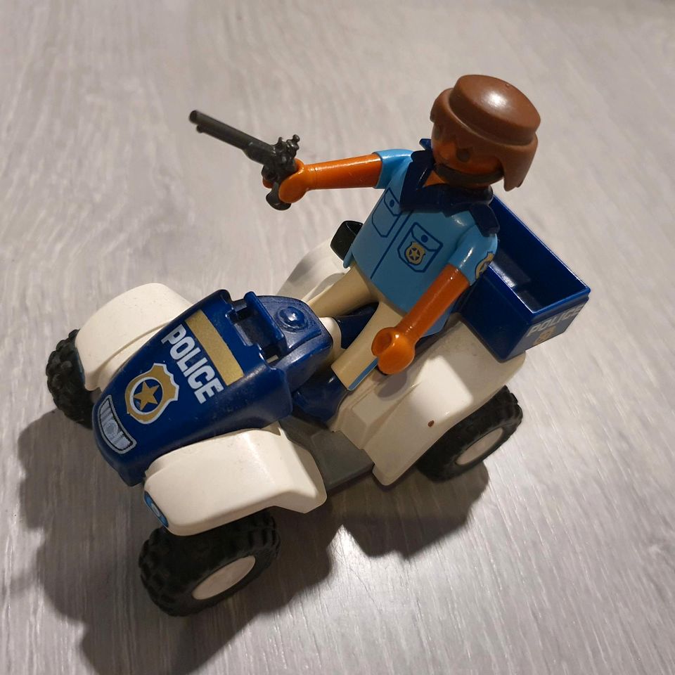 Playmobil Polizist Polizeiquad Rückziehmotor in Pulheim