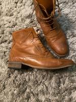 Zara Boots Schnür Stiefelette braun camel Cognac Gr. 39 Bayern - Poing Vorschau