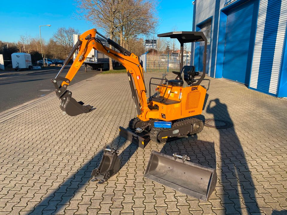 Minibagger BK1500JS *12.990€ NETTO*KUBOTA*BERGER KRAUS*JOYSTICK*SCHAUFELPAKET*SOFORT!* in Kassel