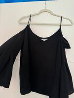 Schwarze Bluse top schulterfrei 38 Walle - Handelshäfen Vorschau