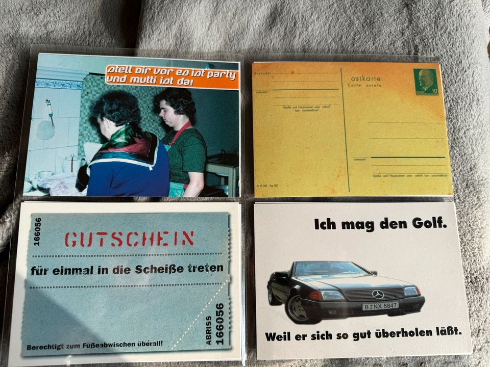 Alte lustige Postkarten inkl. Album in Berlin