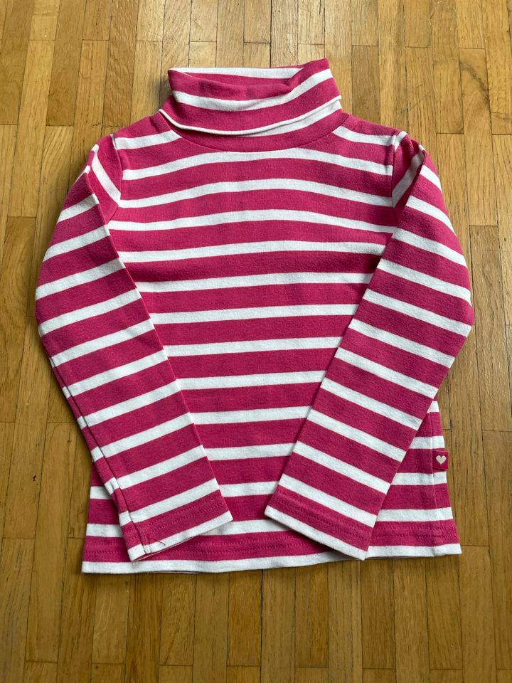 Blue Seven Kids Rollkragenpulli für Mädchen pink/weiß - Gr. 98 in Mainz