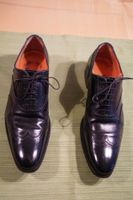 eleganter schwarzer Business Schuh von Santoni Leder Brogue Gr. 9 Nordrhein-Westfalen - Würselen Vorschau