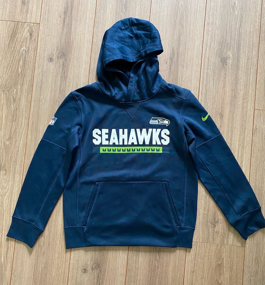 Seahawks NFL, dunkelblauer Nike Hoodie, Top, Gr. 146/152 in Versmold